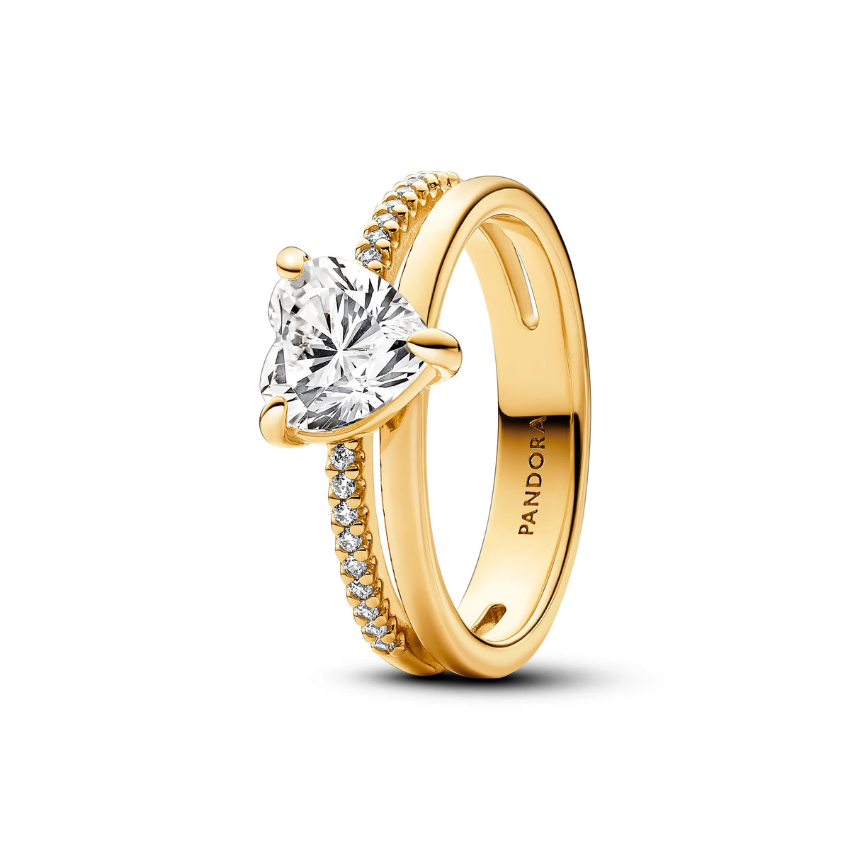 GOLD HEART PROMISE RING