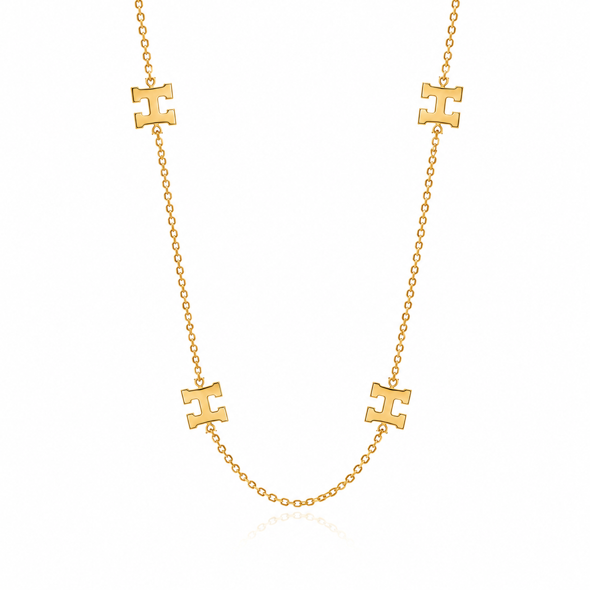 HERMES GOLD PLATED NECKLACE